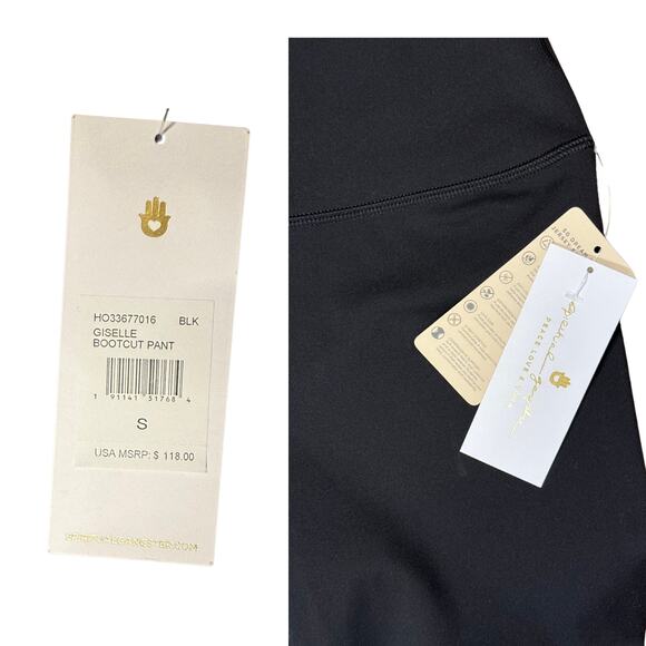 Spiritual Gangster Giselle Flare Legging Pant Black Small NWT - Picture 7 of 7